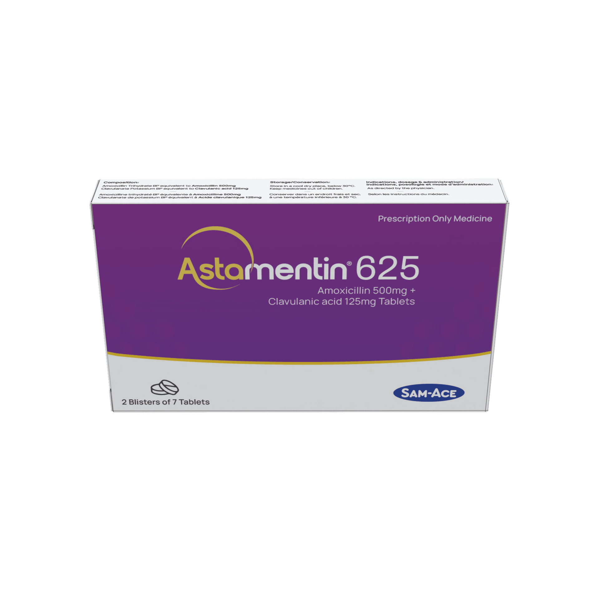 Astamentin 625 Tablet pack