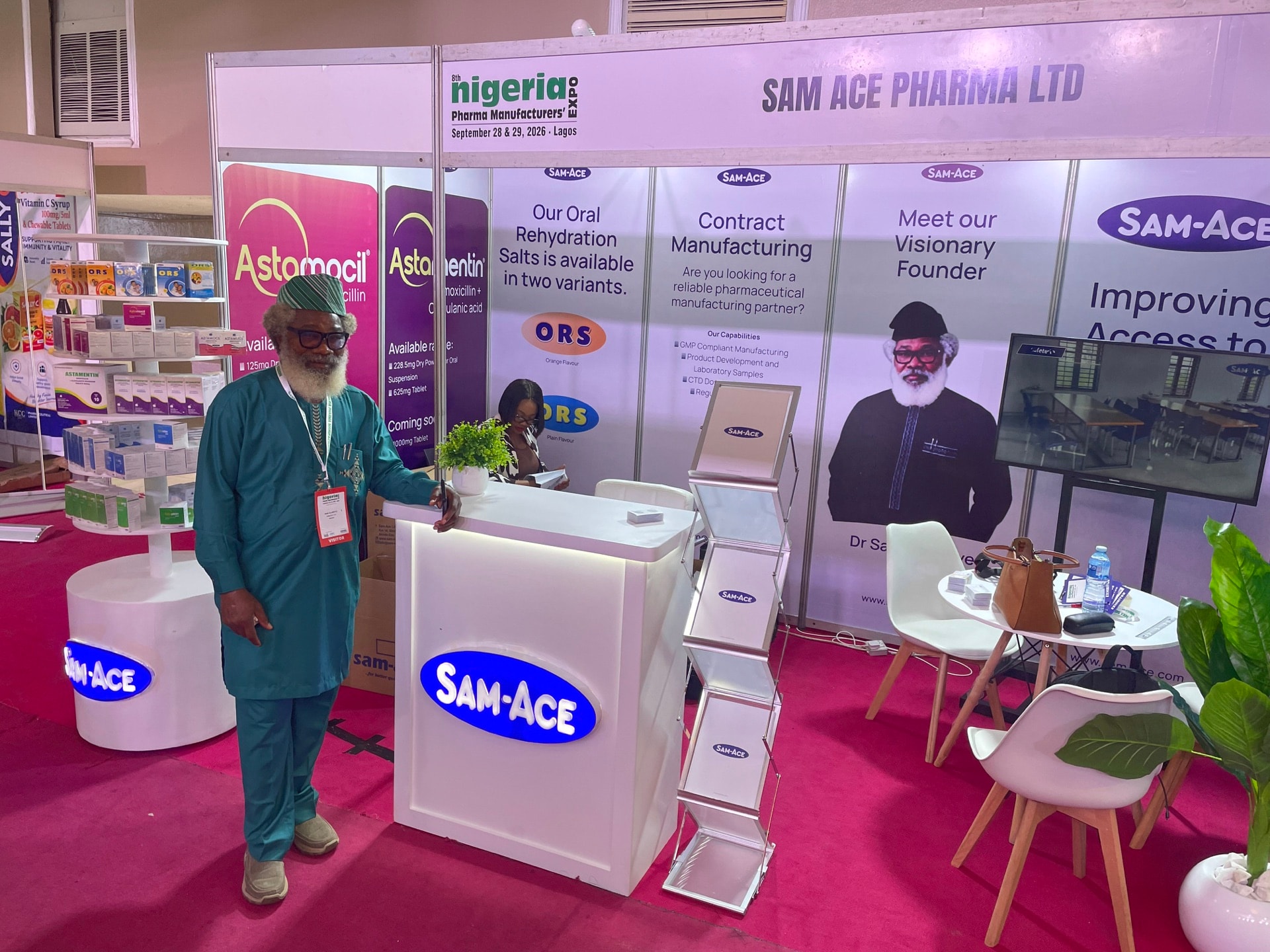 Sam-Ace Ltd participates in the 8th Nigeria Pharma Manufacturers’ & Lab Expo