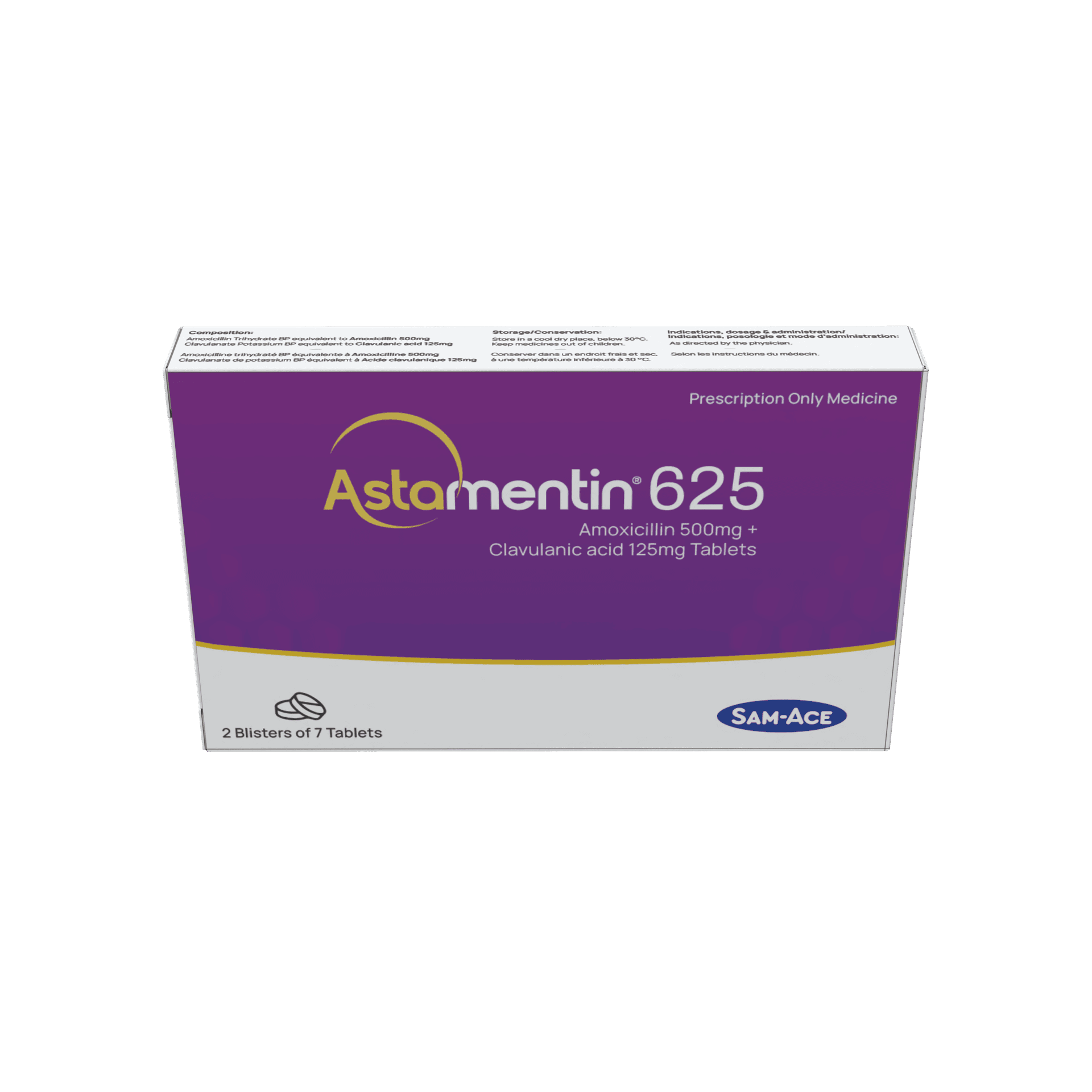 Astamentin 625 tablet pack