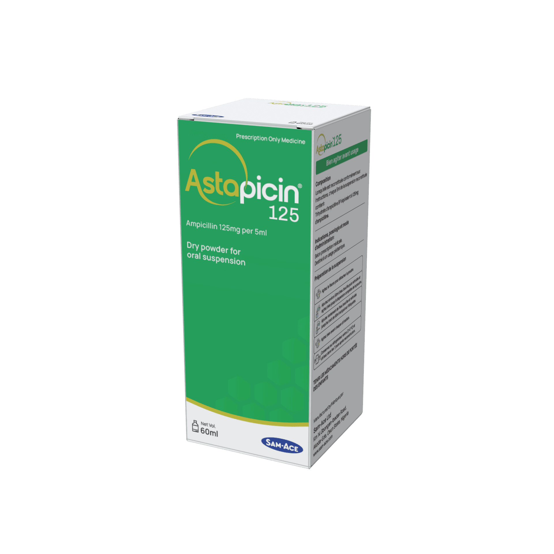 Astapicin 125 dry syrup pack