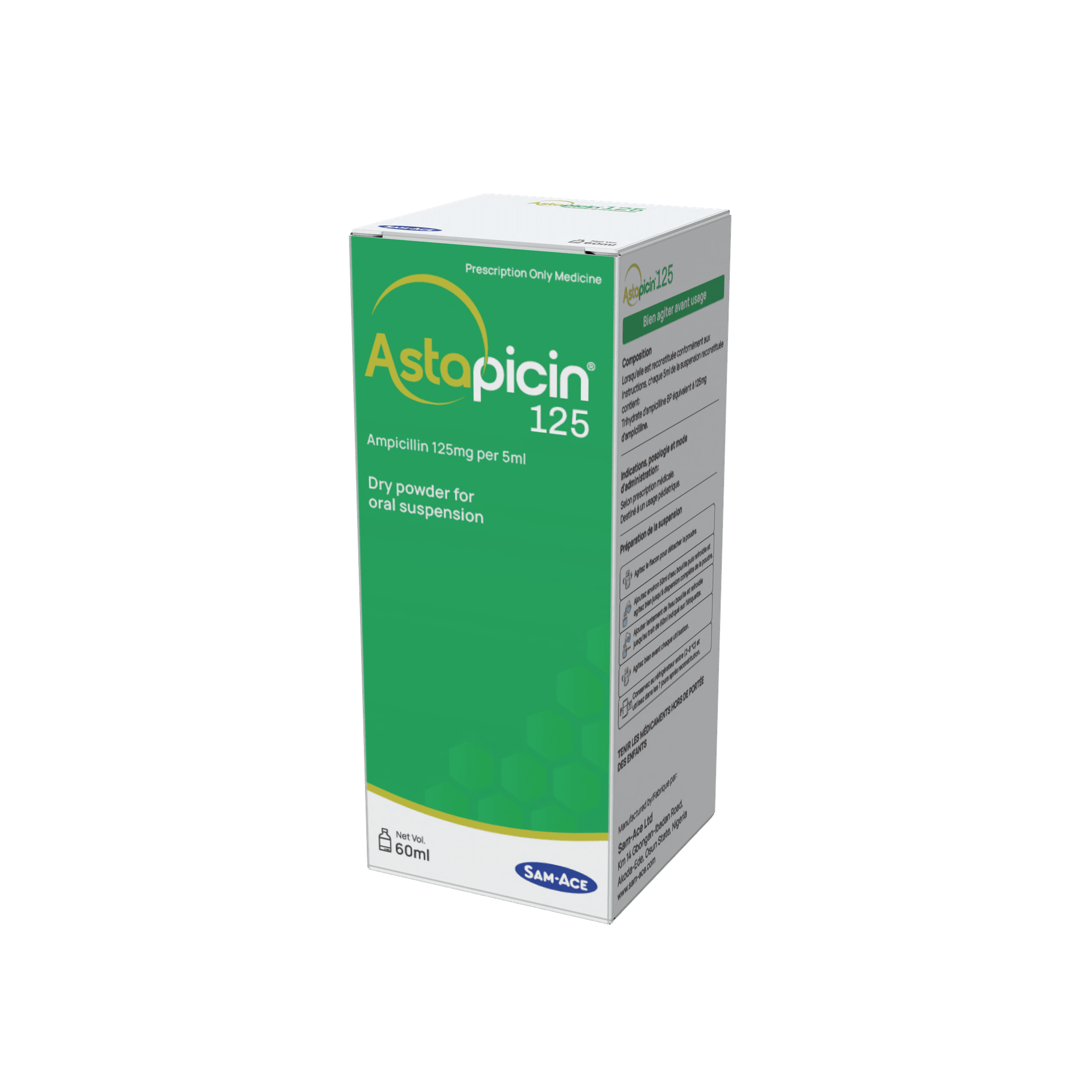 Astapicin 125 Dry Syrup pack