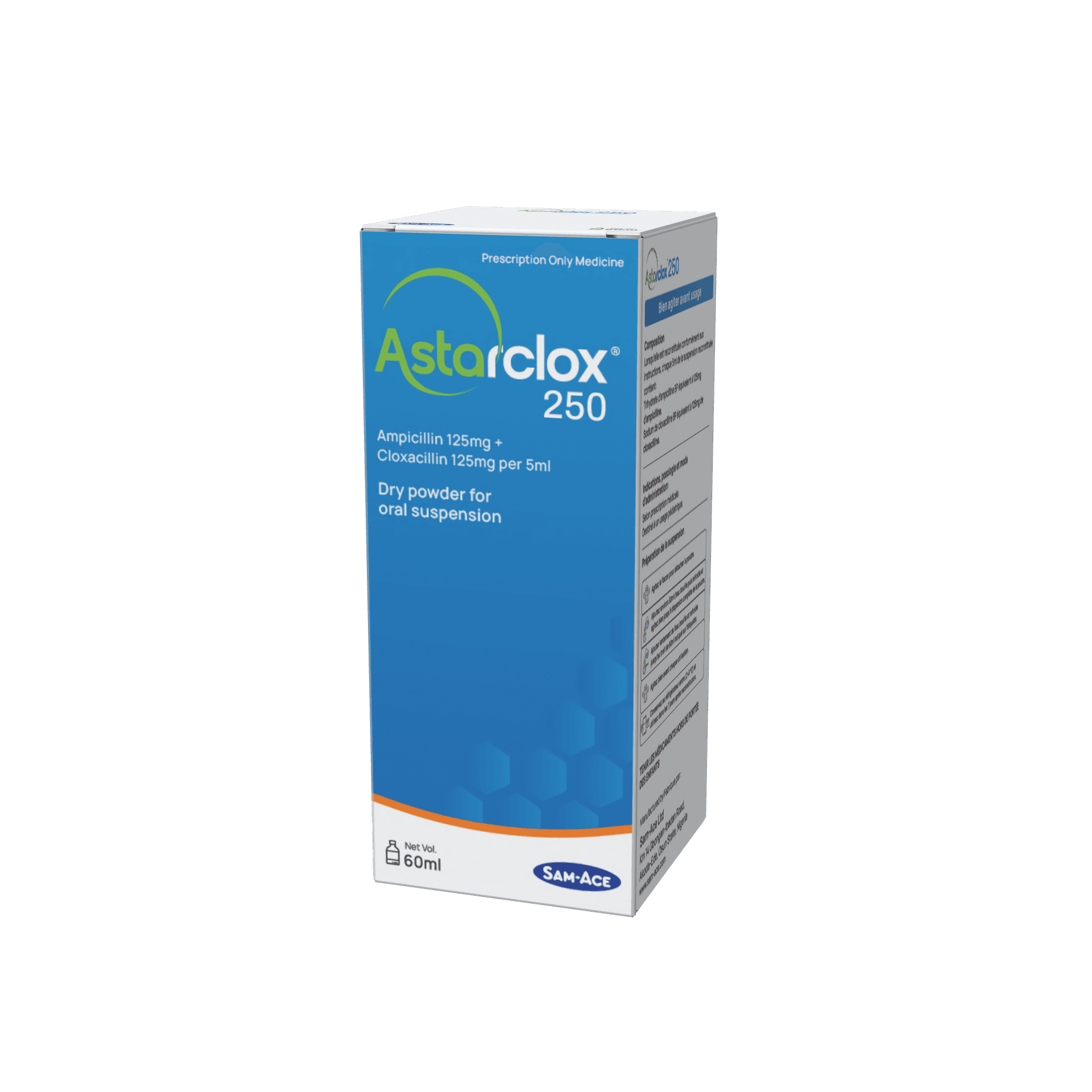 Astarclox 250 dry syrup pack