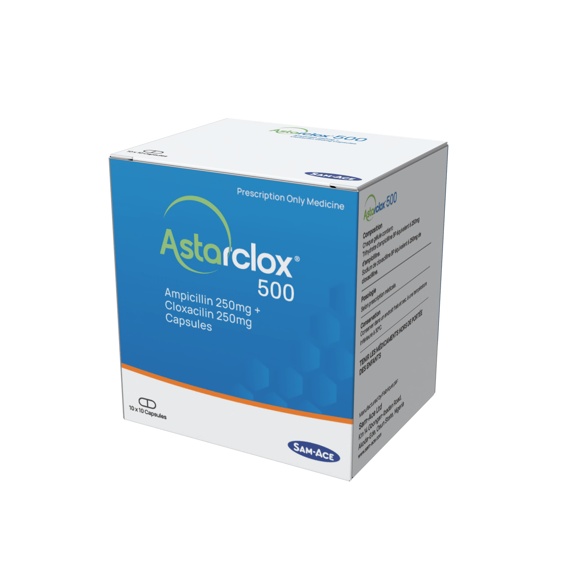 Astarclox 500 Capsule pack