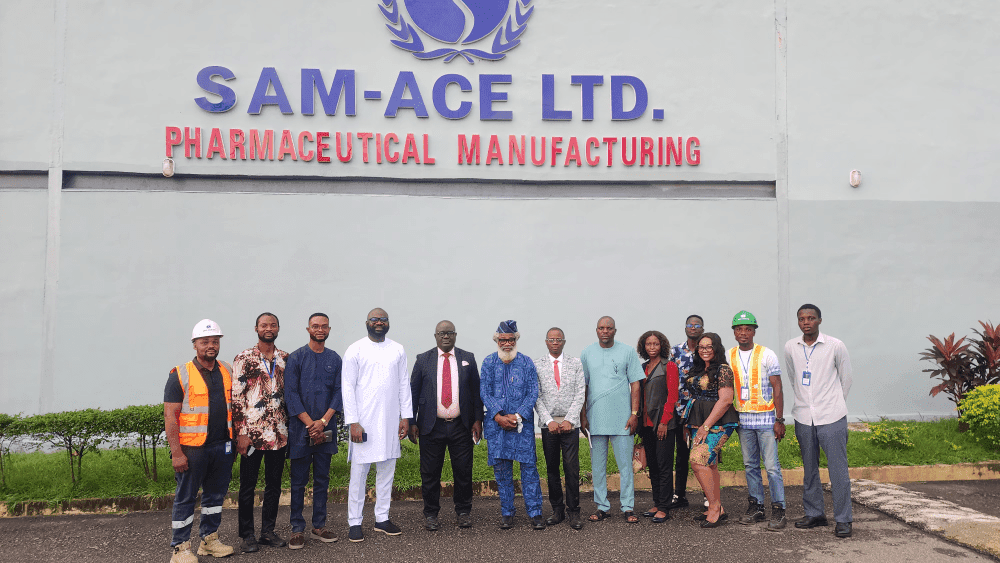 NAFDAC Director, South-West Zone, pays courtesy visit to Sam-Ace Ltd.